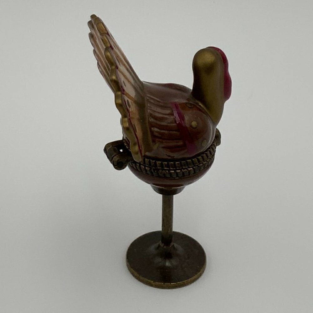 PHB MIDWEST OF CANNON FALLS Trinket Box FALL HOLIDAY SERIES TURKEY VINTAGE - Picture 5 of 7